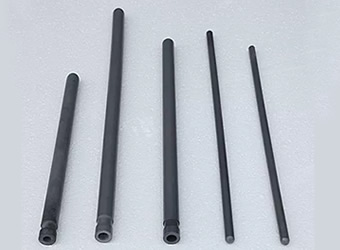 Smooth Surface Silicon Nitride Tube , Bonded SiC Thermocouple Ceramic Tube