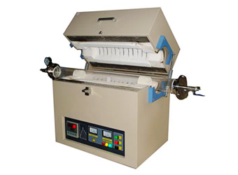 High Temperature Vertical Split Tube Furnace 1200 ℃ Vacuum With Dual Cooling Fan
