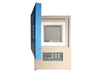 PID Auto Control Industrial Muffle Furnace 1200 C 50 Segments Ceramic Fiber Chamber